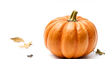 smooth pumpkin on a white background