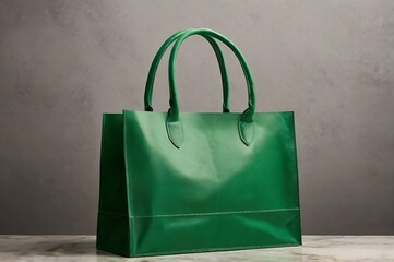green shopping bag
