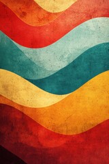 Vibrant Abstract Waves of Colorful Textured Patterns in a Modern Artistic Design