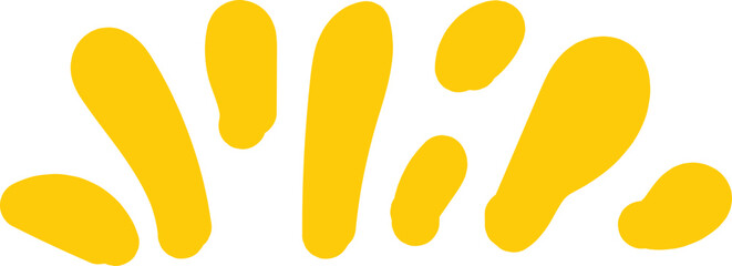 yellow Organic Squiggle