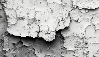 Obraz premium Black and white grunge texture background, distressed old paper