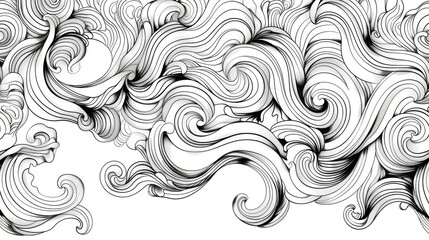 Fototapeta premium Mesmerizing Swirls of Thai Pattern Design