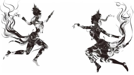 Rhythmic Flow of Thai Pattern in Artistic Design