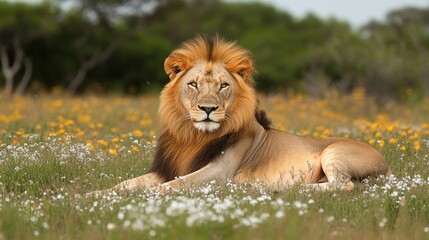 the king of the jungle lion in the wild