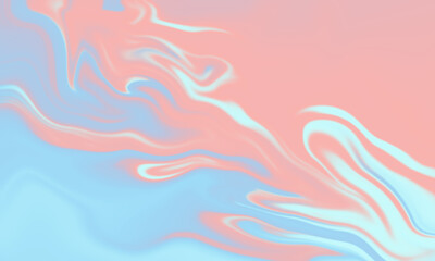 Pastel pink and blue abstract background with fluid shapes.