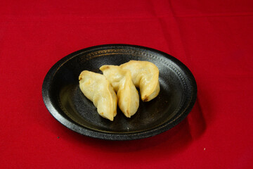 Freshly Made Gyozas with Savory Filling and Soy Sauce