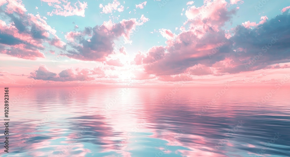 Poster pinks and blues encircle the sky in a stunning display of color