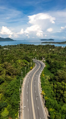Ariel view of Promthep Cape, Phuket, Thailand