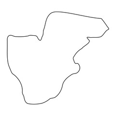 Oyam district map, administrative division of Uganda. Vector illustration.