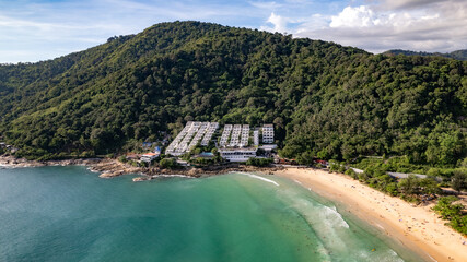Ariel view of Nai Harn beach, Phuket, Thailand