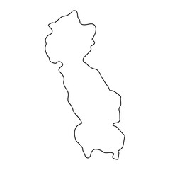 Rukungiri district map, administrative division of Uganda. Vector illustration.