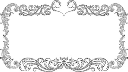 Rustic Vintage Baroque Borders