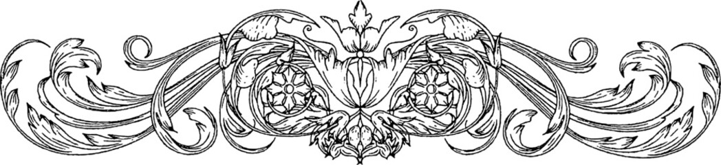 Rustic Vintage Baroque Borders