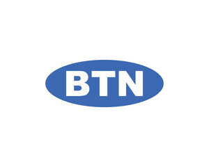 BTN logo design vector template. BTN