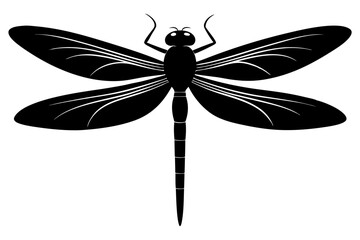 dragonfly silhouette vector illustration