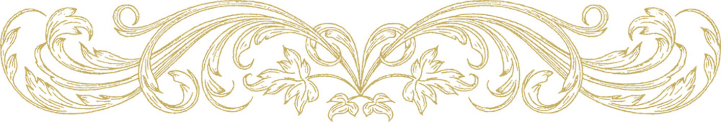 Vintage gold style Baroque Borders 