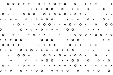 Abstract dotted grid with random hollow circles