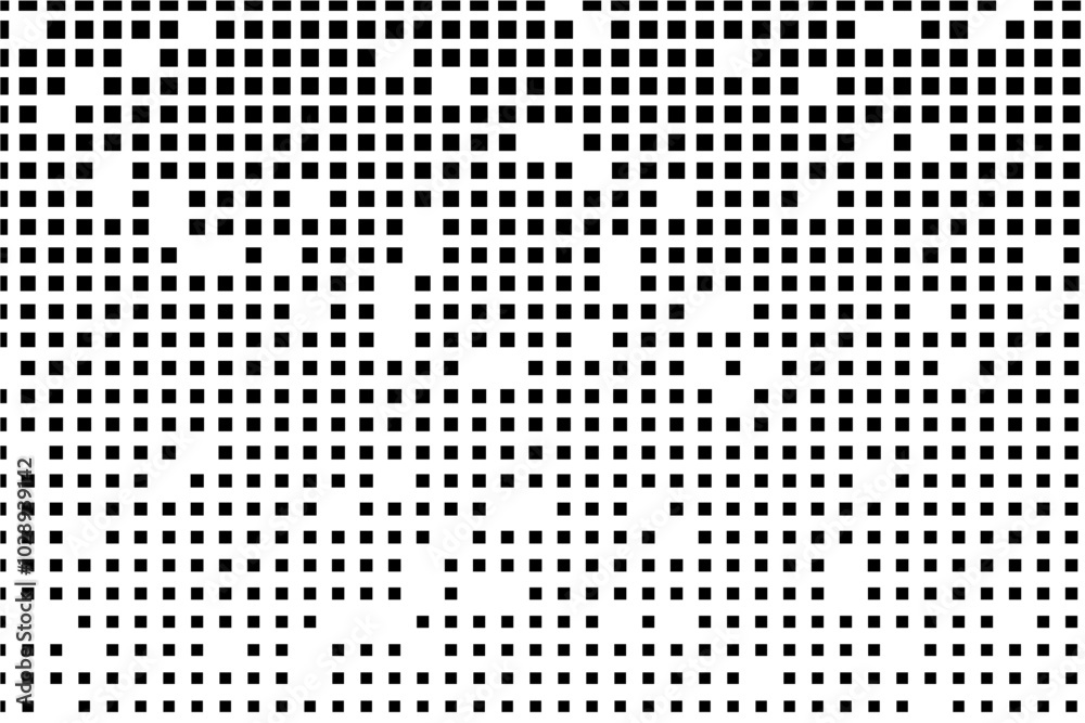 Aufkleber Modern geometric pattern with shrinking squares and random gaps