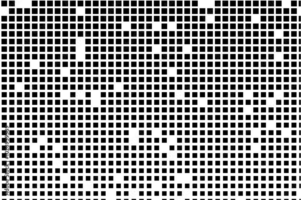 Aufkleber minimalist black squares with randomized gaps