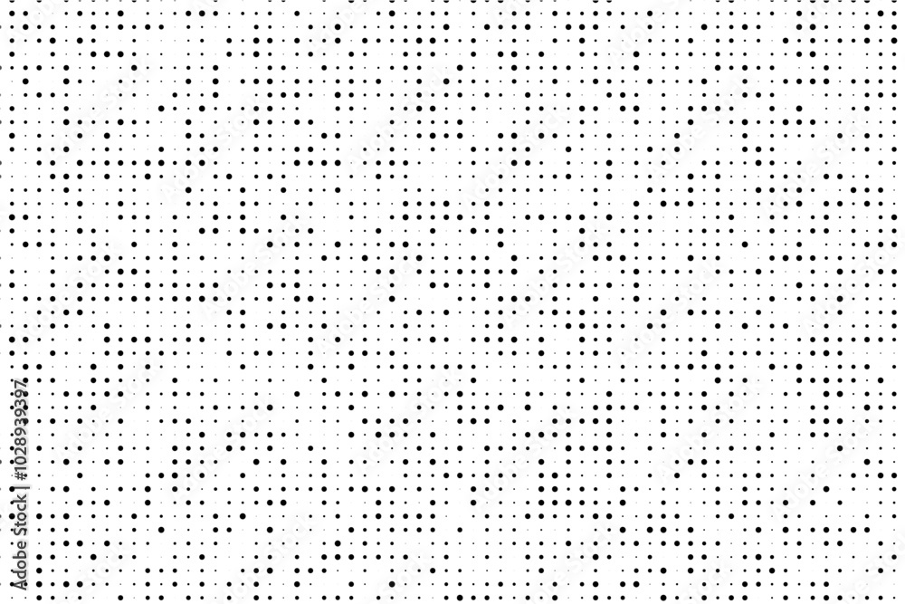 Poster Geometric abstract background of random sized dots