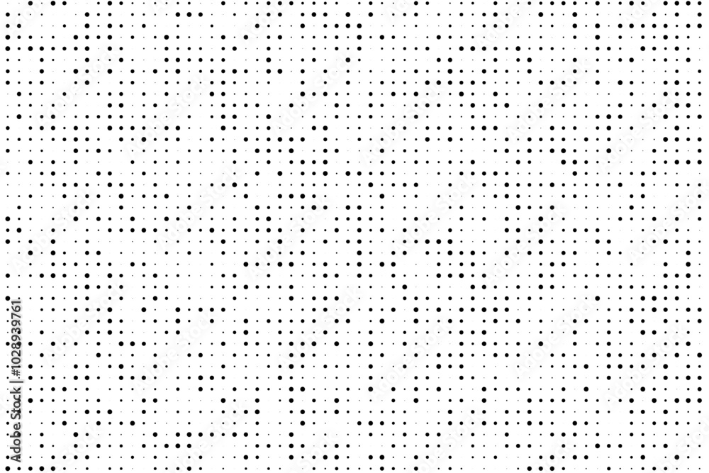 Poster Geometric abstract background of random sized dots