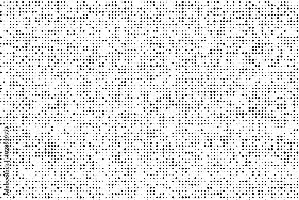 Fototapete staggered dot pattern with varied sizes on grid