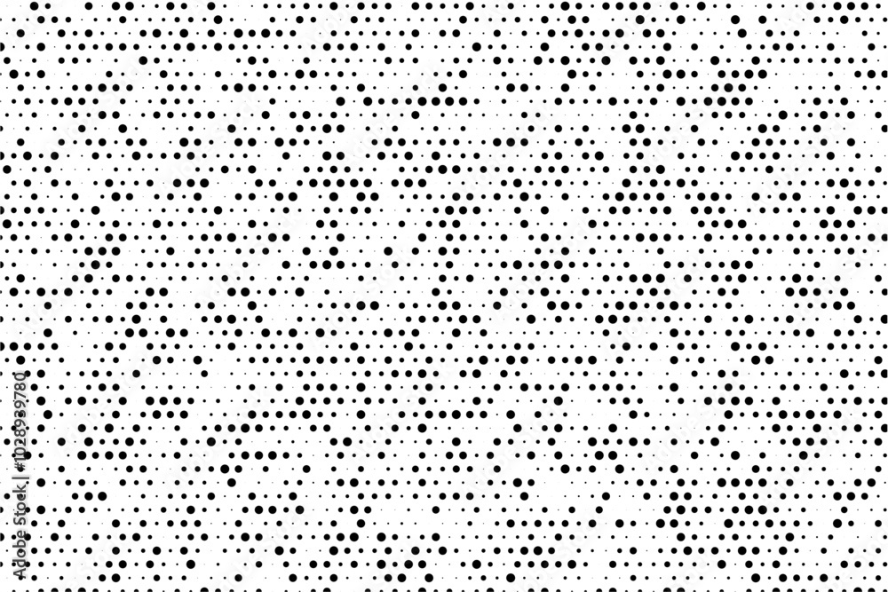 Aufkleber Minimal random dot background with grid spacing