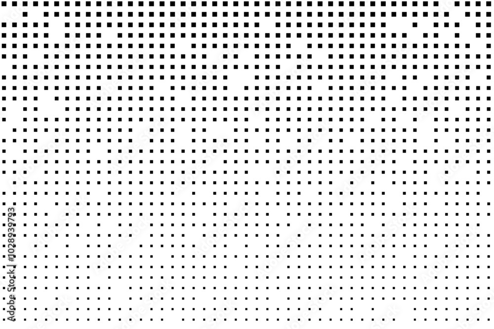 Aufkleber geometric black square pattern with random gaps