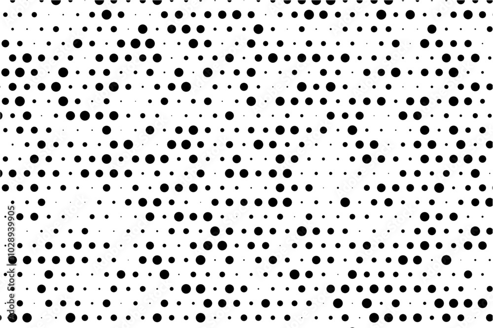 Poster Abstract geometric grid of dots with random sizes