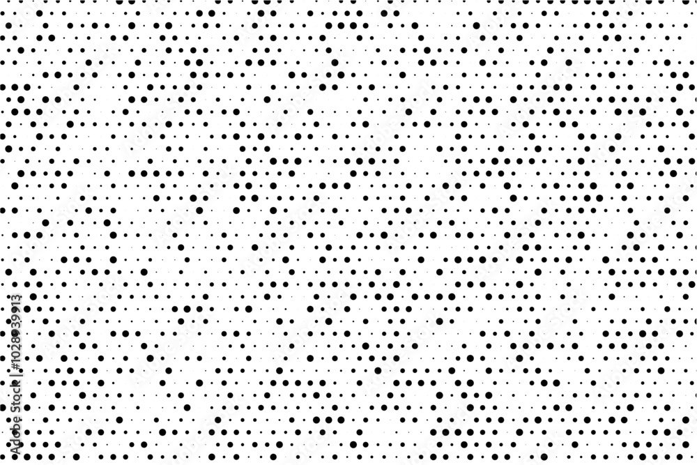 Poster Symmetrical grid with random sized dots background