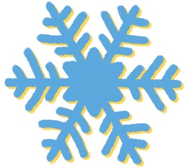 Blue Snow flake