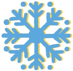 Blue Snow flake