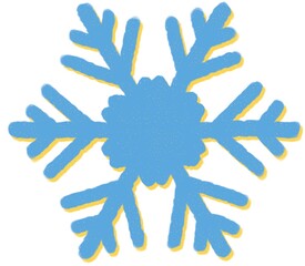 Blue Snow flake