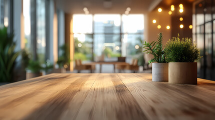 Modern bright office interior with furniture and daylight.Blurred background of a modern office space. Blurred office backdrop.