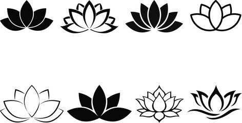 lotus icons set collection