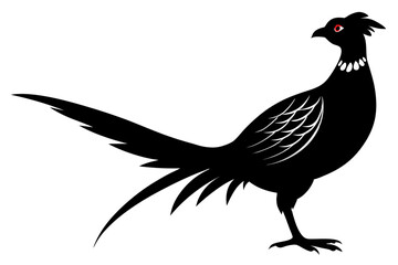 pheasant vector silhouette vector illustration