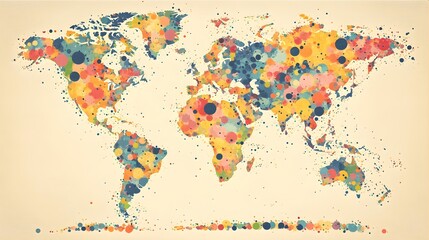 Vector Dotted World Map