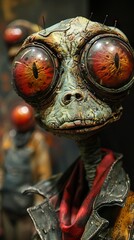 Fototapeta premium Close-Up of a Detailed Fantasy Creature Sculpture