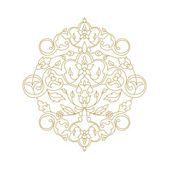 Vector ornamental decorative design. Elegant ornate element for design template.