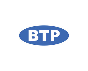 BTP logo design vector template. BTP