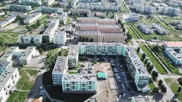 mongolia, ulaanbaatar, city life, oriental, asia, asian architecture, drone, 