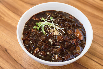 Authentic Korean Jajangmyeon with Rich Black Bean Sauce