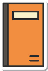 ステッカー教材道具関連の単品アイコン　ノート