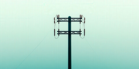 Obraz premium electric power pole