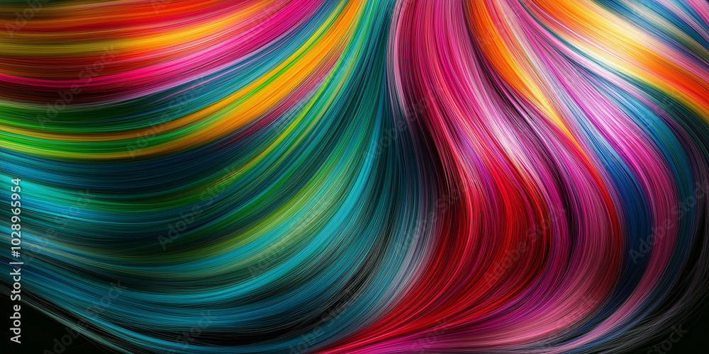 Leinwandbilder abstract colorful wave background flowing in a rainbow spectrum of colors