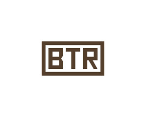 BTR logo design vector template. BTR