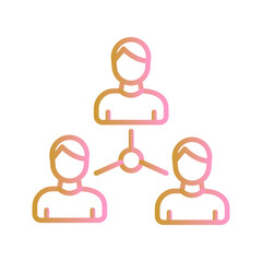 Employee Connection Vector Icon