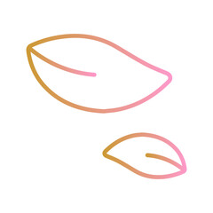 Leaf Fluttering in Wind Vector Icon