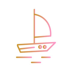 Sailboat Vector Icon