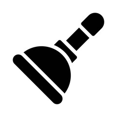 Plunger glyph icon